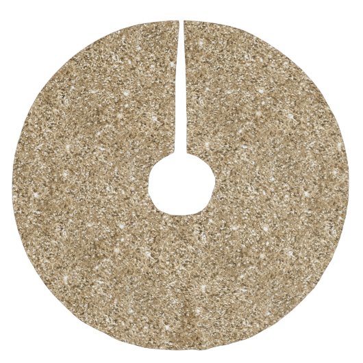 Chic Bronze Gold Glitter Kerstboom Rok (Voorkant)