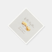 Chic brood en boter bruidsfeest servet (Hoek)