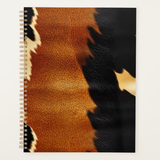 Chic Brown Black Cream Western Cowhide (Devant)