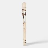 Chic Brown Girly Script Waterverf Espresso Koffie Case-Mate iPhone Case (Achterkant / Links)