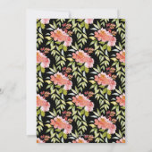 Chic Brunch et bulles florales Invitations (Dos)