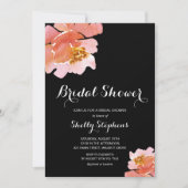 Chic Brunch et bulles florales Invitations (Devant)