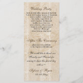 Chic brune cage d'oiseau, programmes de mariage in (Dos)