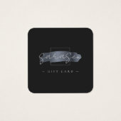 Chic Brush Stroke Elegant Black Cadeau Certificat (Devant)