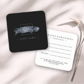 Chic Brush Stroke Elegant Black Cadeau Certificat