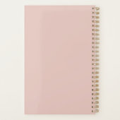 Chic Brush Stroke Faux Rose Gold Elegant Monogramm (Dos)