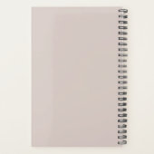 Chic Brush Stroke Faux Rose Gold Elegant Monogramm (Dos)