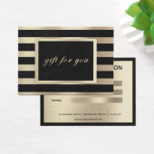 Chic Business Cadeau Certificat Or Noir  (Bureau)