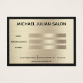 Chic Business Cadeau Certificat Or Noir  (Dos)