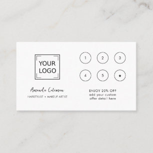 CHIC Business Reward 6 Punch Logo white MARINE BLA Visitekaartje