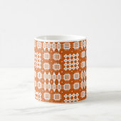 Chic café Mug : Motif de tapisserie galloise, briq (Centre)