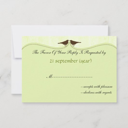 Chic cage d'oiseau vert, inséparables RSVP 3,5 x 5 (Dos)