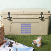 Chic Calligraphie Bleu Étiquettes de adresse invit (Glacière)