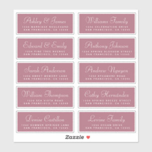 Chic Calligraphie Mariage Étiquettes de adresse in
