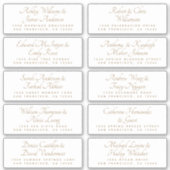 Chic Calligraphie Mariage Étiquettes de adresse in (Devant)