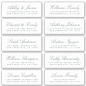 Chic Calligraphie Mariage Étiquettes de adresse in (Devant)