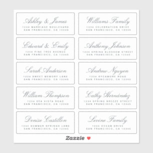 Chic Calligraphie Mariage Étiquettes de adresse in