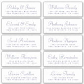 Chic Calligraphie Mariage Étiquettes de adresse in (Devant)