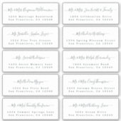 Chic Calligraphie Mariage Étiquettes de adresse in (Devant)