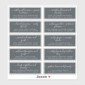 Chic Calligraphie Mariage Étiquettes de adresse in (Feuille)