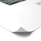 Chic Calligraphie Script Photo Mariage Affiche de (Coin)