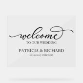 Chic Calligraphy Bienvenue à notre enseigne (Recto)