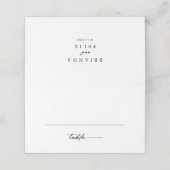 Chic Calligraphy Elegant Wedding (Buitenkant ongevouwen)