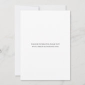 Chic Calligraphy Faux Vellum Effect Photo Wedding Save The Date (Achterkant)