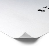 Chic Calligraphy Photo Weduwwelkomstteken Poster (Hoek)