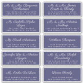 Chic Calligraphy Wedding Guest Adresetiketten Sticker (Voorkant)