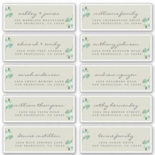 Chic Calligraphy Wedding Guest Adresetiketten Sticker