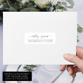 Chic Calligraphy Wedding Guest Adresetiketten Sticker