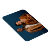 Chic Calligraphy Wedding Save the Date Photo Magneet (Rechterzijde)