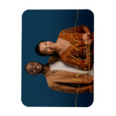 Chic Calligraphy Wedding Save the Date Photo Magneet (Verticaal)