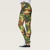 Chic Camouflage Khaki Leggings Motifs (Gauche)
