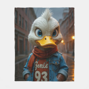 Chic canard dans la couverture en polaire de la vi