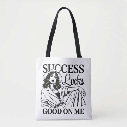 Chic Canvas tas - 'Succes ziet er goed uit voor mi (Voorkant)