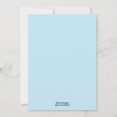 Chic Carriage Baby shower Invitation - Garçon (Dos)