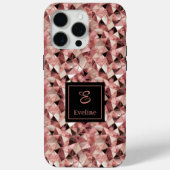 Chic Case-Mate iPhone 15 Case Trendy Rose Gold (Achterkant)