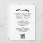 Chic Casual script en foto | Wij zijn Eloping Kaart (Achterkant)