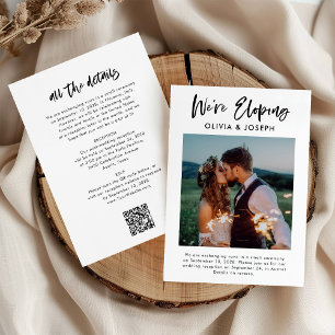 Chic Casual script en foto   Wij zijn Eloping Kaart