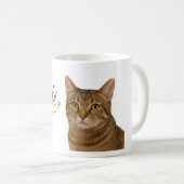 Chic Cat Café Vibe mug Cute Café Amoureux Design (Devant droit)