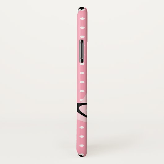 Chic Cat et Pois iPhone X Coque (Dos/Droite)