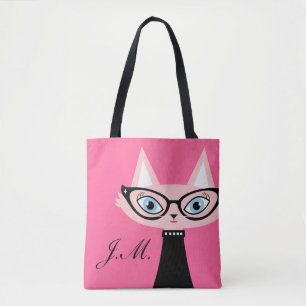 Chic Cat Monogram Canvas tas