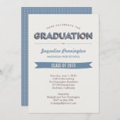 Chic Celebration Afstuderen Uitnodiging (Voorkant / Achterkant)