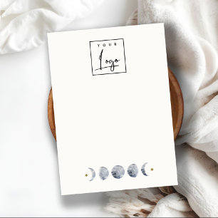 Chic Celestial Moon Blank Sieraden Display Logo Visitekaartje