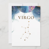 Chic Celestial Virgo Constellation Numéro de table (Devant)