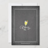 Chic Chalkboard Holiday Cocktail Party Invitation (Dos)