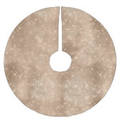 Chic Champagne Gold Sparkle Glitz Kerstboom Rok (Voorkant)