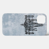Chic Chandelier Blue Grunge Case-Mate iPhone Case (Achterkant (horizontaal))